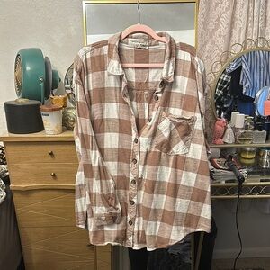 Plus size Maurice’s plaid flannel